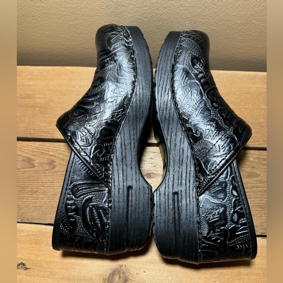 Dansko Professional Clog Pro Black Tooled Leather 41 - Picture 7 of 8